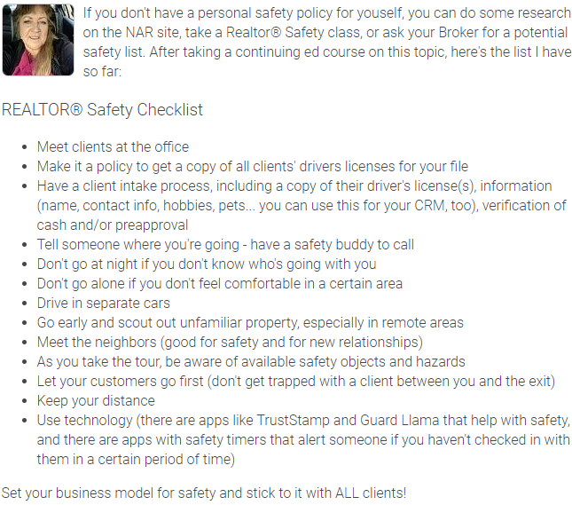 Agent Insights - Realtor Safety